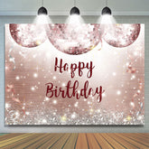 Rose Gold Diamant Glücklich Geburtstag Hintergrund Zu Die Mädchen